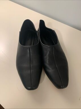 Vince leather slip on shoes
